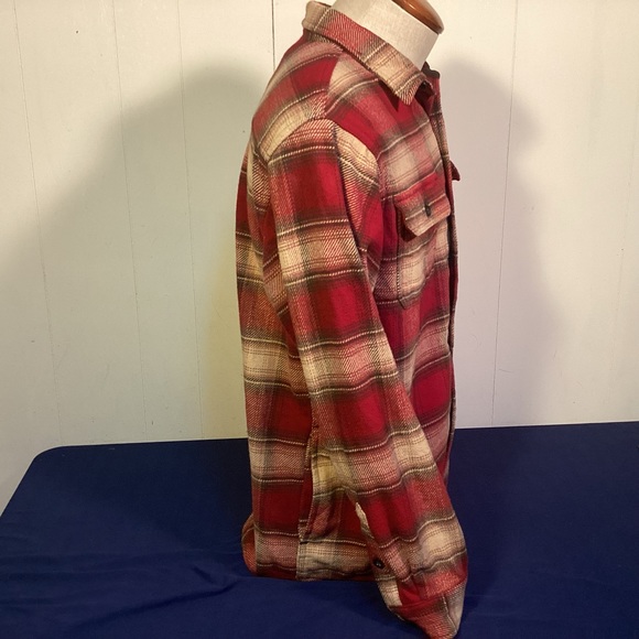 Orvis Flannel Shirt Jacket with side pockets mens size medium - Picture 3 of 10